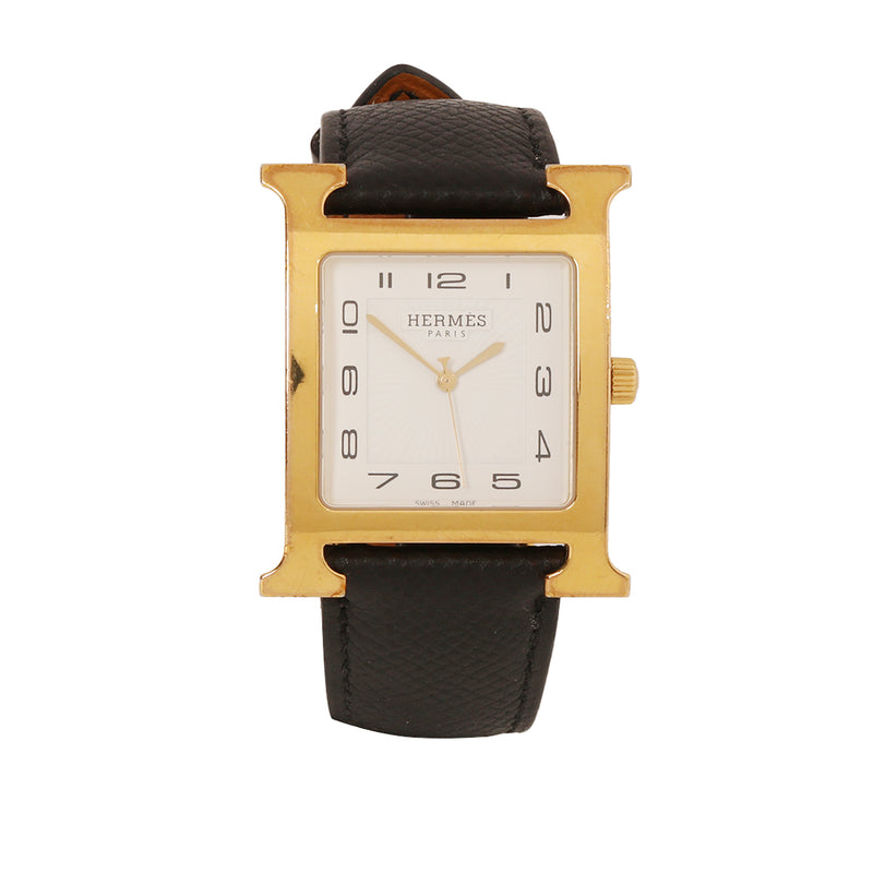 Hermes Heure H Watch Noir Small Watch One Size