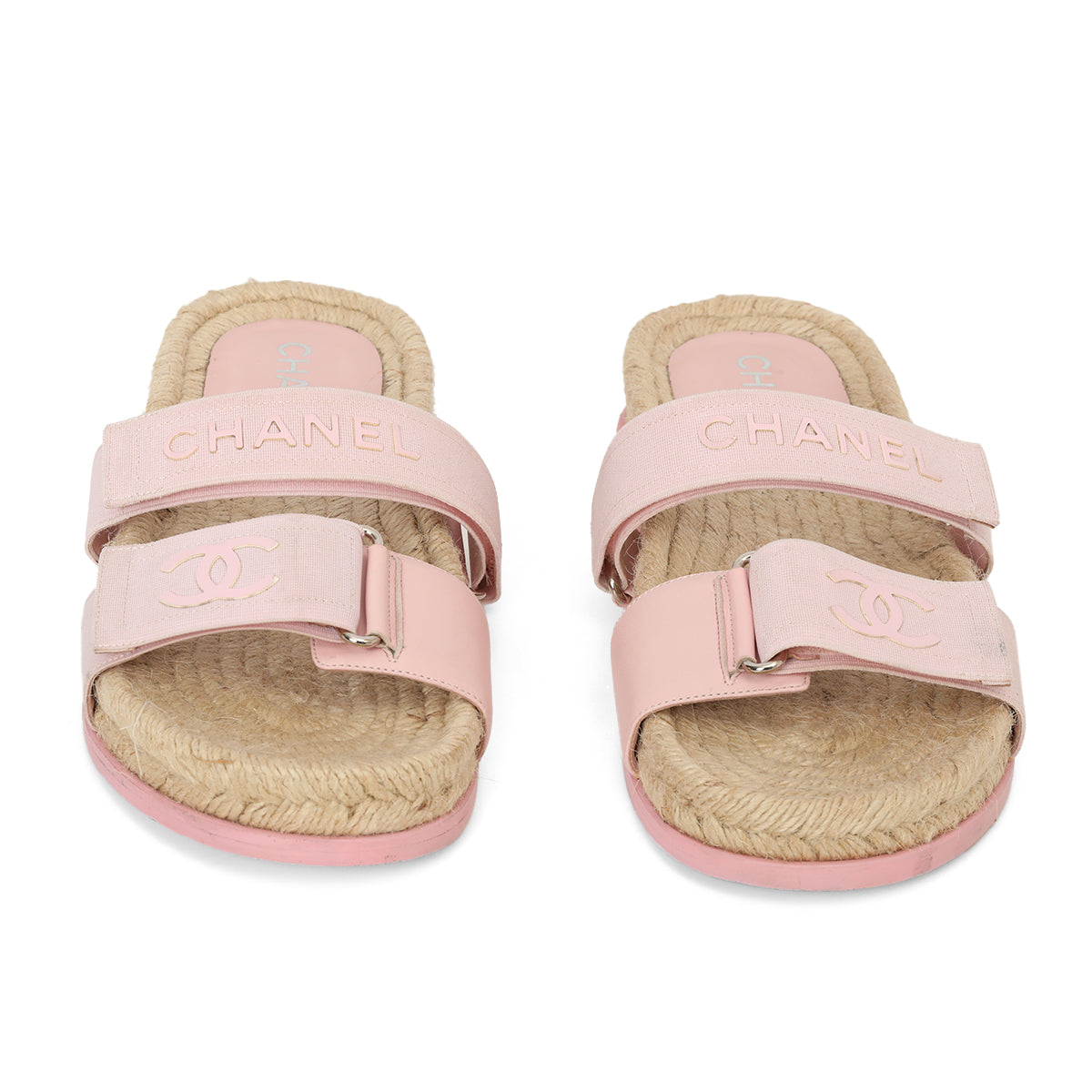 Fabric And Jute Beach Sandals Size: 39