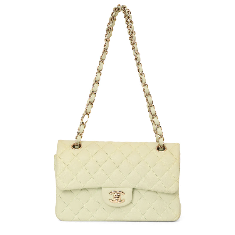 Chanel pastel mint green small double flap bag price