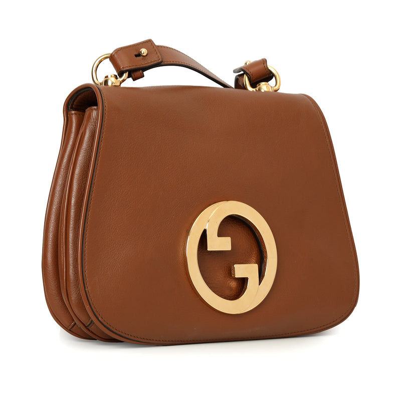 Medium Blondie Crossbody Bag In Brown Leather With 2 Straps