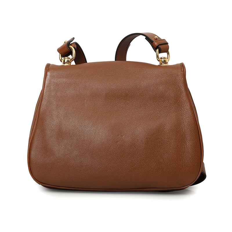 Medium Blondie Crossbody Bag In Brown Leather With 2 Straps