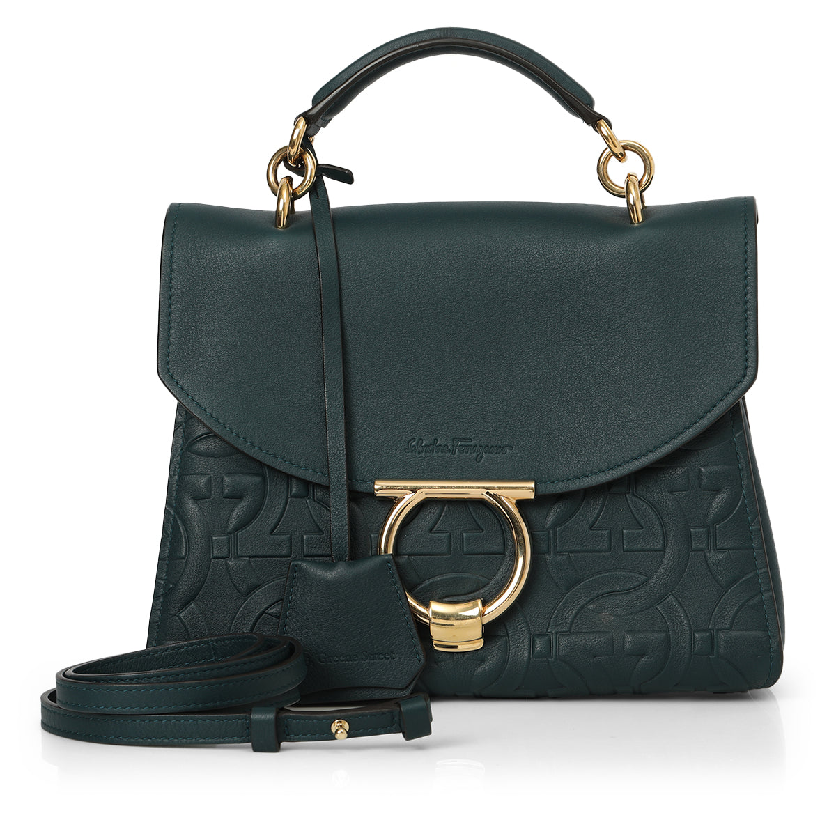 Margot Gancini Embossed Top-Handle Bag One Size