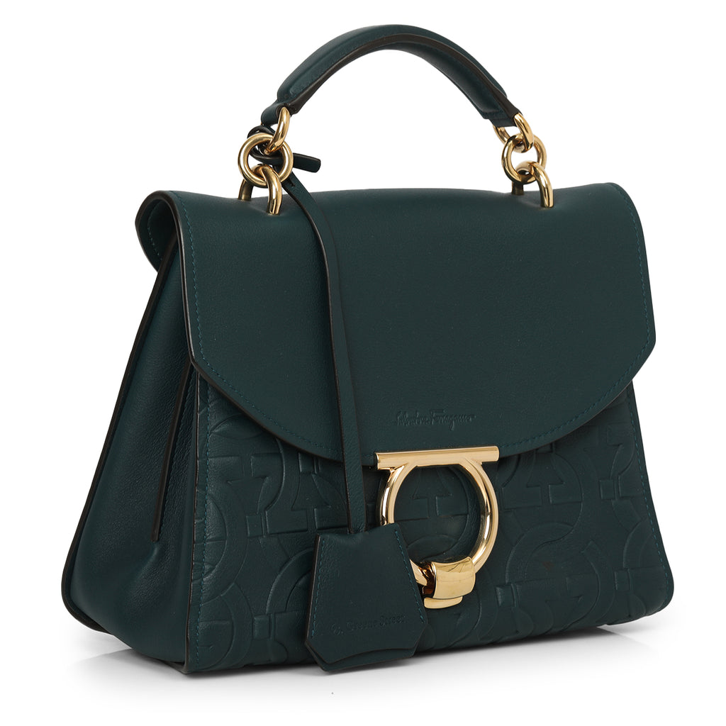 Margot Gancini Embossed Top-Handle Bag One Size – Confidential Couture