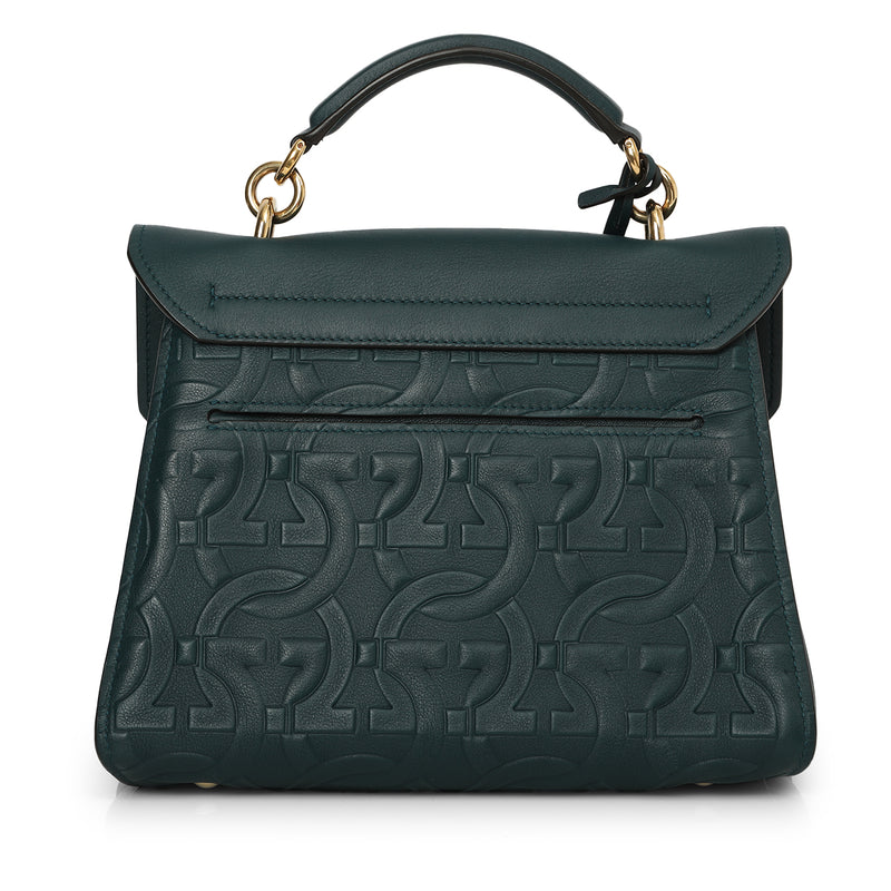 Margot Gancini Embossed Top-Handle Bag One Size
