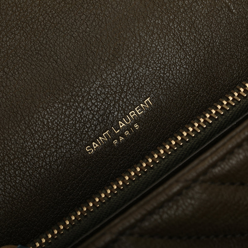 Pre-loved  Yves Saint Laurent Grey Medium College Bag
