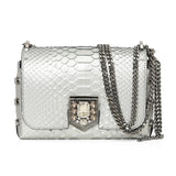 Metallic Python Petite Lockett With Crystal Lock