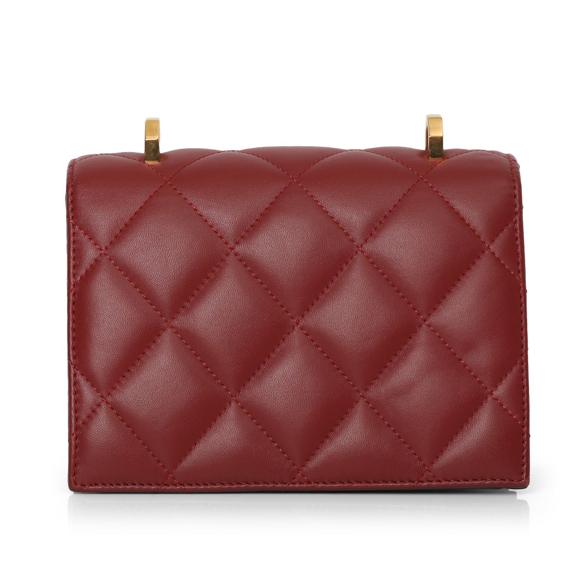 Quilted Lambskin Knuckle Shoulder Bag Without Strap One Size