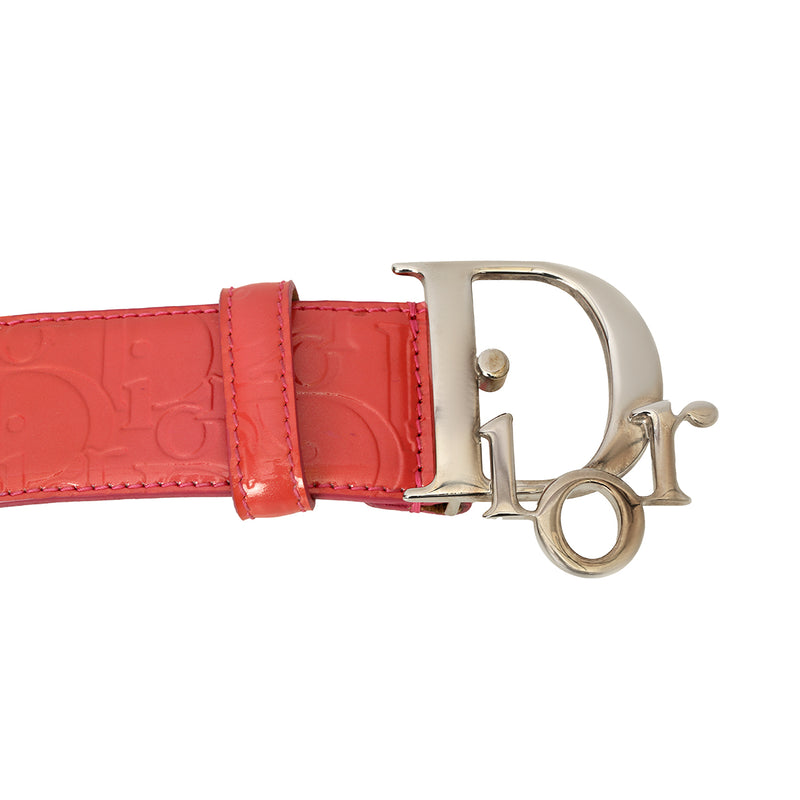 Women preloved christian dior pink belt