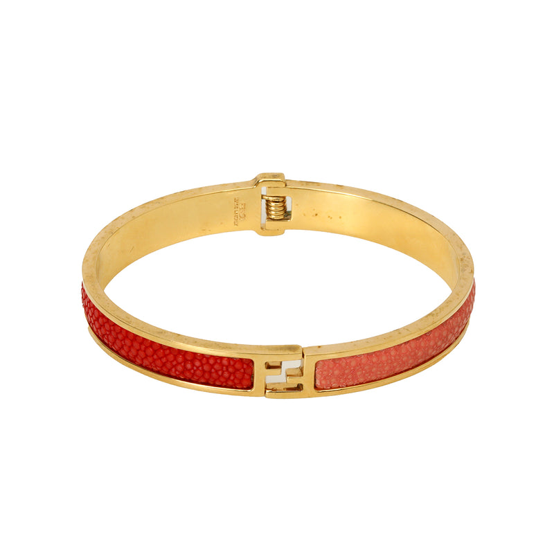 The Fendista Bicolor Stingray Gold Tone Bracelet