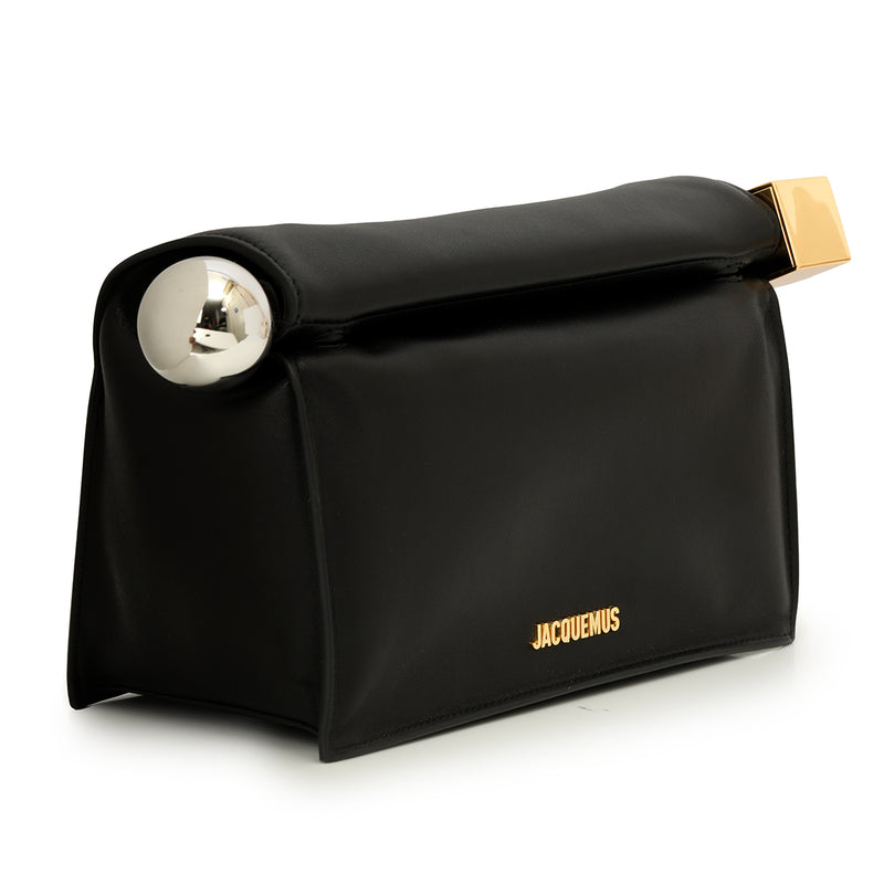 Jacquemus Black La Pochette Clutch Bag Medium