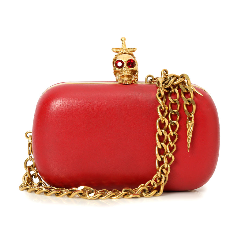 Pre-loved Alexander Mcqueen Dagger Skull Clutch small