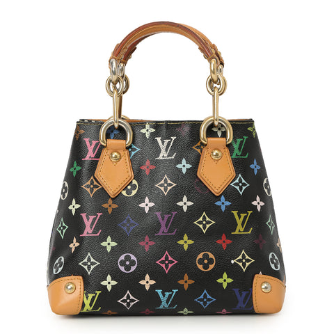 Black Monogram Canvas Multicolore Audra Tote Bag