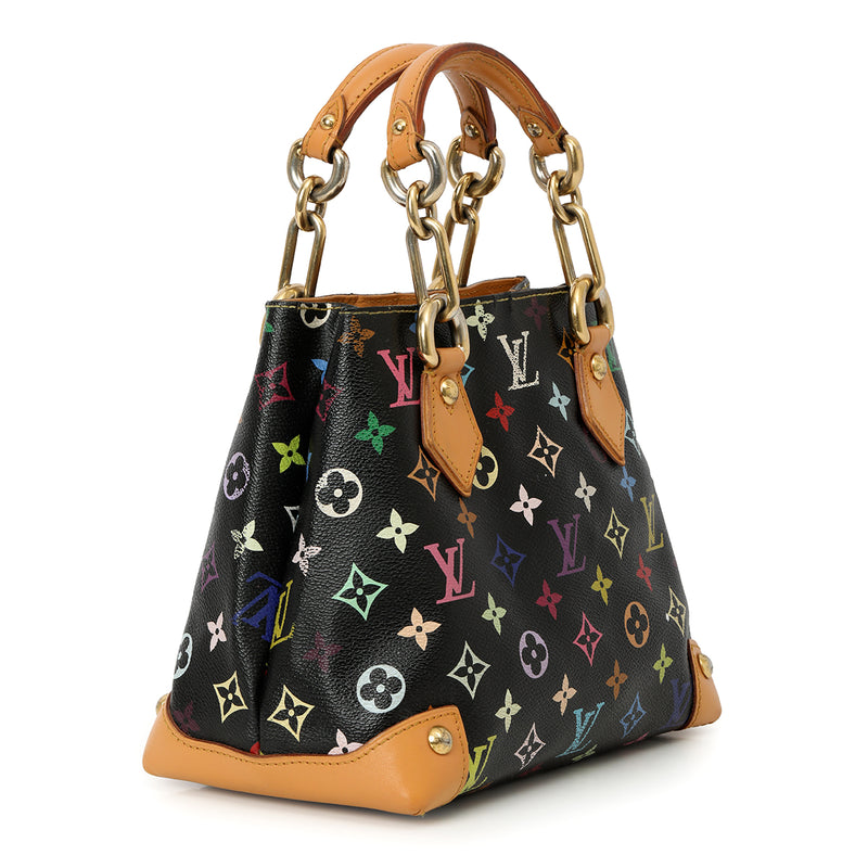Black Monogram Canvas Multicolore Audra Tote Bag