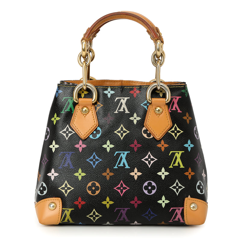 Black Monogram Canvas Multicolore Audra Tote Bag