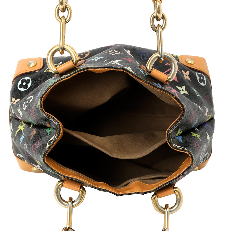 Black Monogram Canvas Multicolore Audra Tote Bag