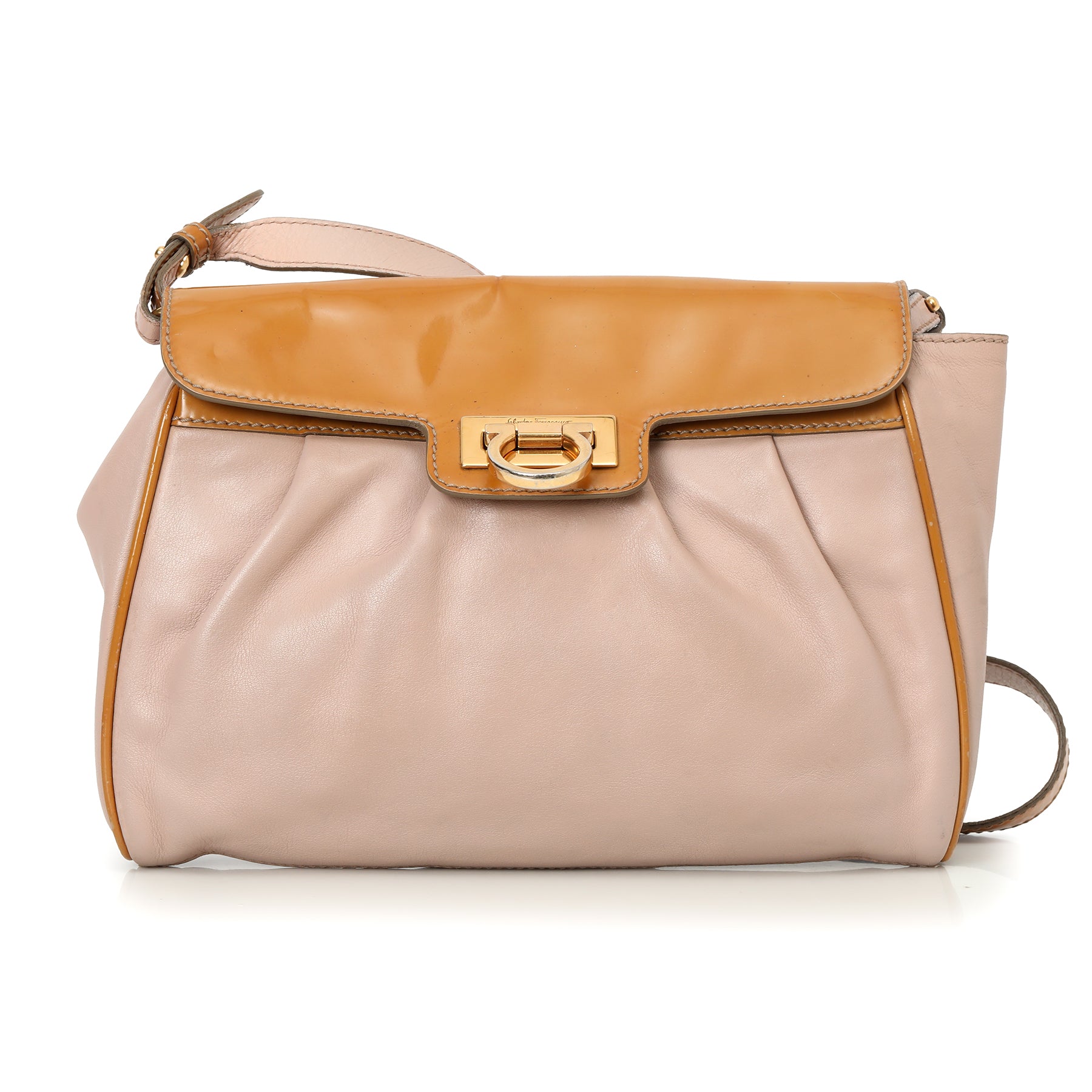 Salvatore Ferragamo Gancini Leather Crossbody Bag