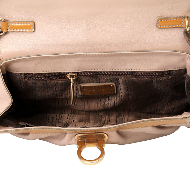 Salvatore Ferragamo Gancini Leather Crossbody Bag