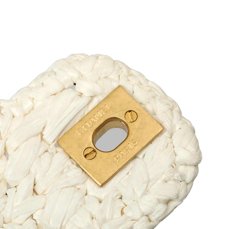 Pre loved chanel mini flap bag braided tweed price india
