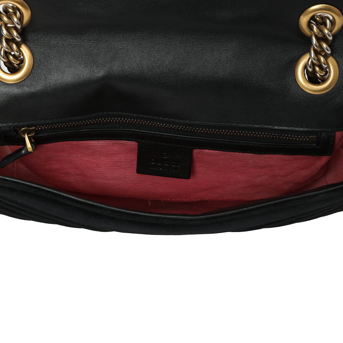 Black velvet gg Marmont Small Matelasse Shoulder Bag