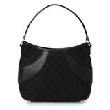 Black GG Canvas Shoulder Bag Medium