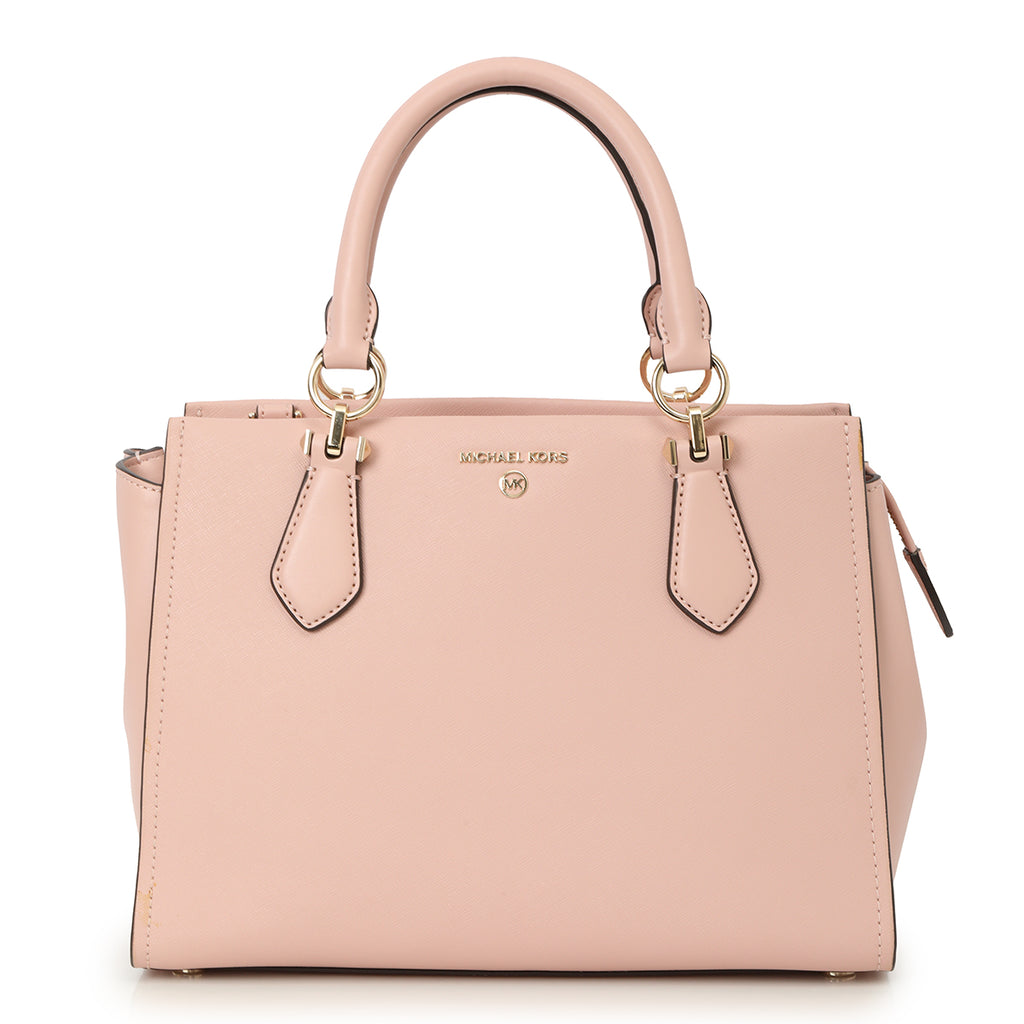 Shop Pre-Owned Authentic Michael Kors Color-Block Saffiano Leather