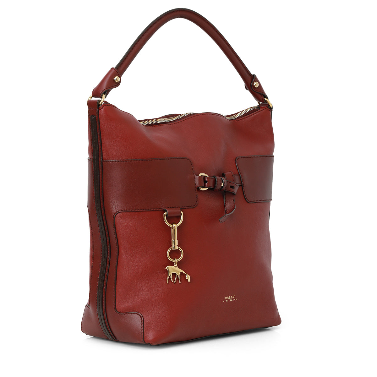 Bally Sac a Main En Cuir Hobo Bag One Size