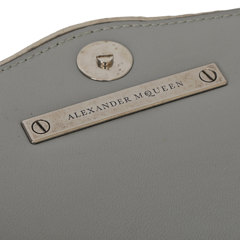 Alexander McQueen Wing Metallic Embossed Snakeskin Crossbody Bag One Size