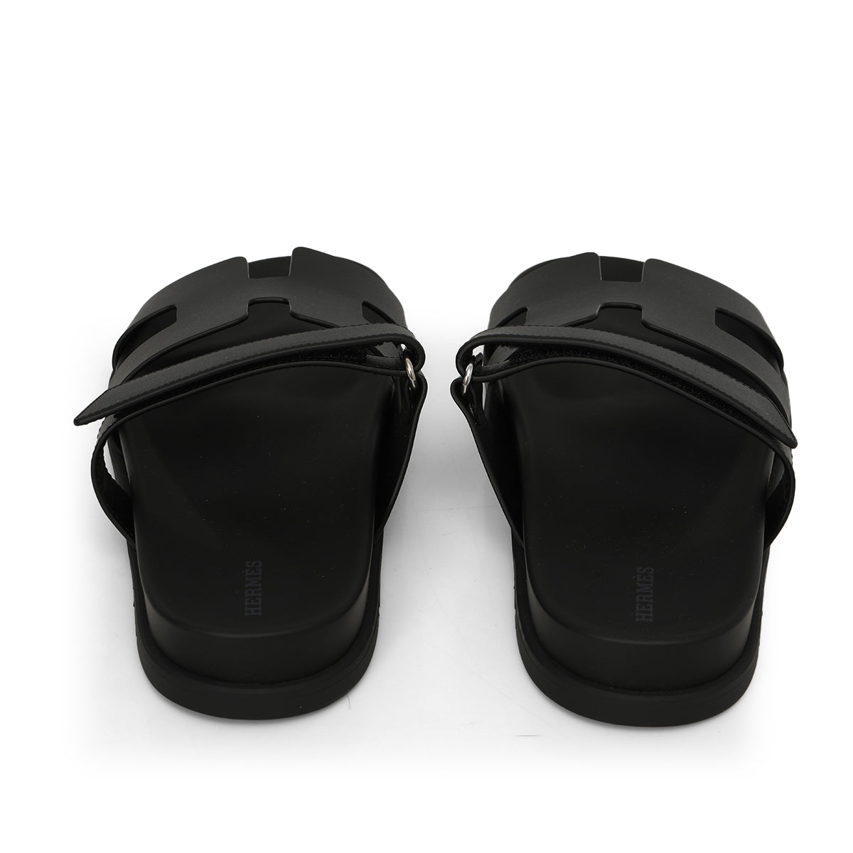 Hermes black Chypre Sandals Size: 40