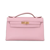 Kelly Mini Pochette Veau Swift Mauve Sylvestre Bag