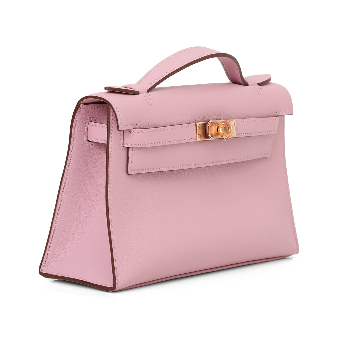 Kelly Mini Pochette Veau Swift Mauve Sylvestre Bag