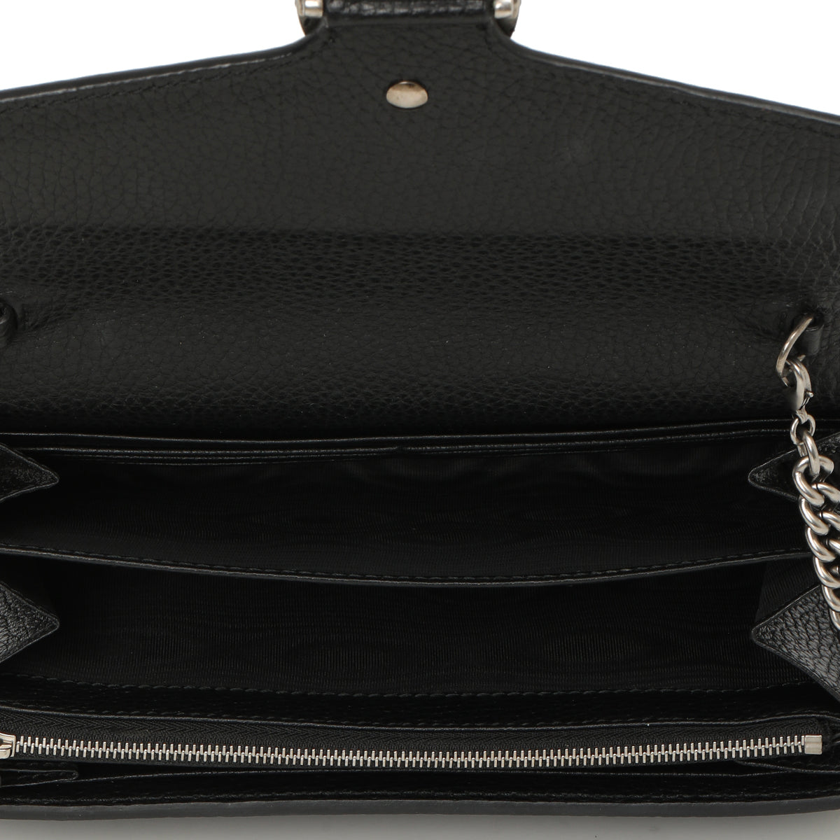 Dionysus Black Grained Leather Mini Chain Bag