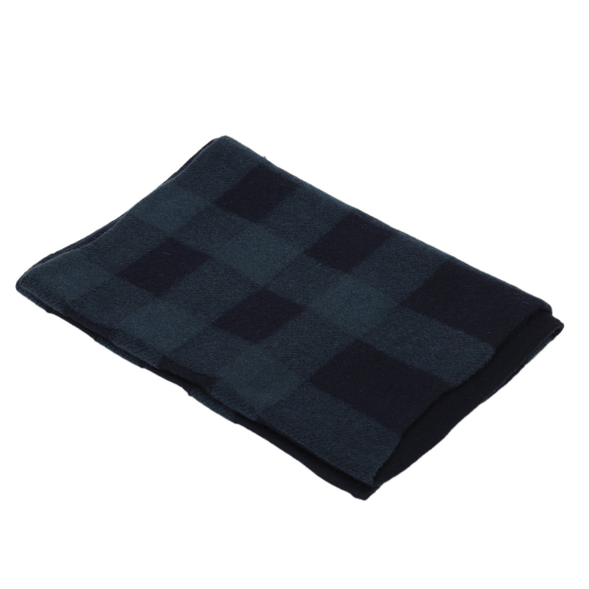 Check Cashmere Navy Snood