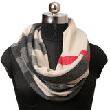 Check Contrast Cashmere Snood