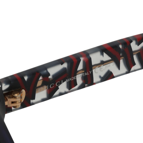 Round Frame Blue Tinted Sunglasses One Size