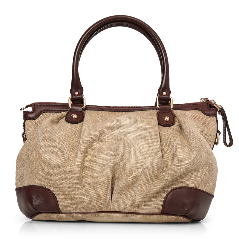 Diamante Canvas Leather Trim Sukey Tote One Size