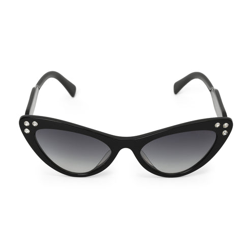 Black Gradient Studded Cat-Eye Sunglasses One Size 55019 1AB-0A7 145 3N