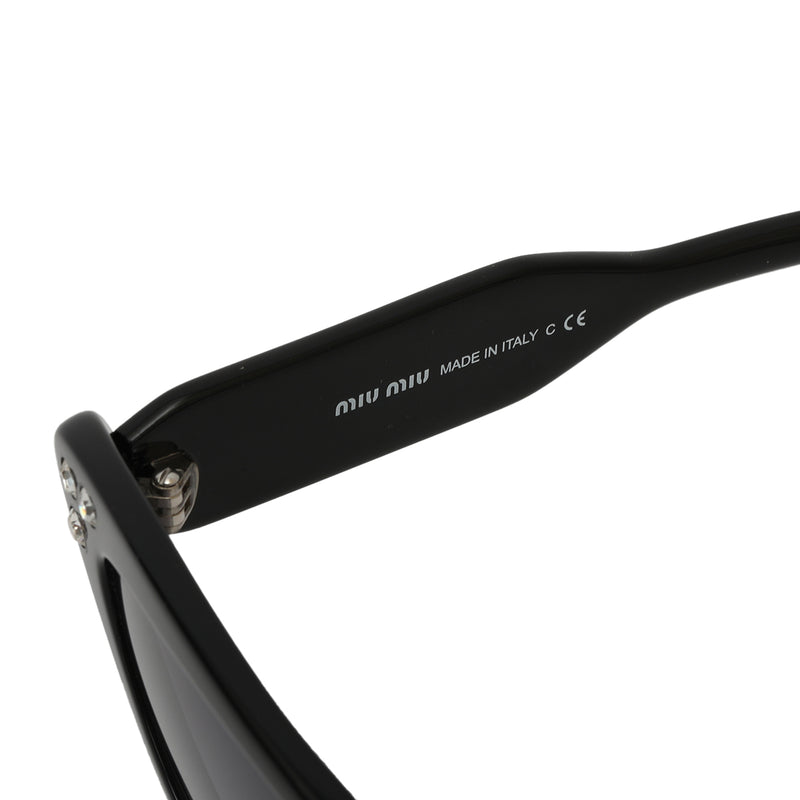 Black Gradient Studded Cat-Eye Sunglasses One Size 55019 1AB-0A7 145 3N