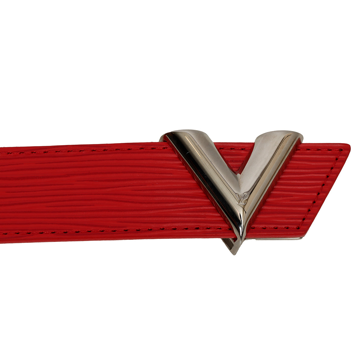 Red epi leather essential V Belt 34/85