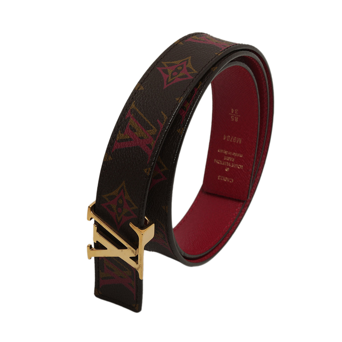 LV Initials 30mm Monogram Belt Size: 34/85