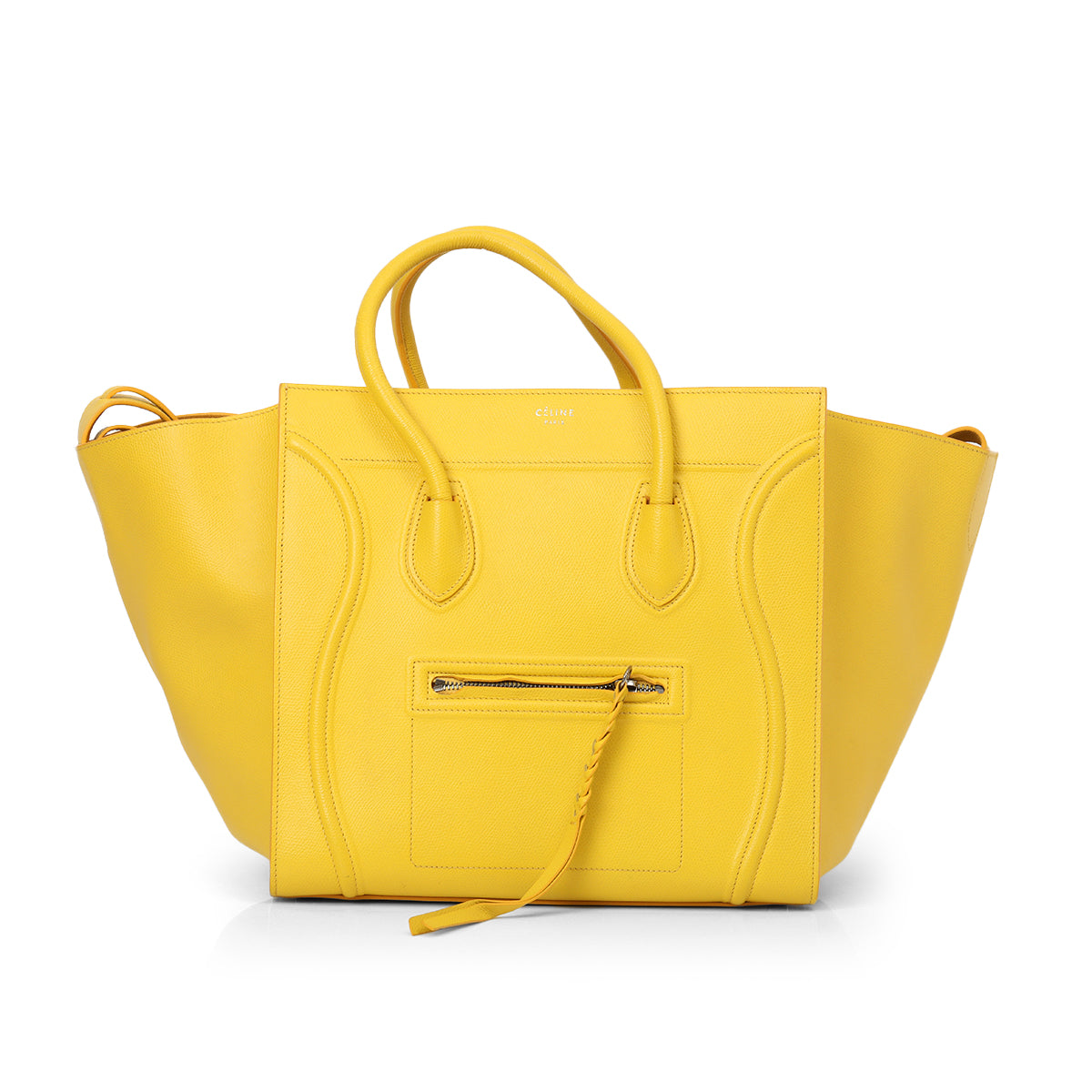 Leather Luggage Yellow Phantom Tote Medium