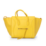 Leather Luggage Yellow Phantom Tote Medium