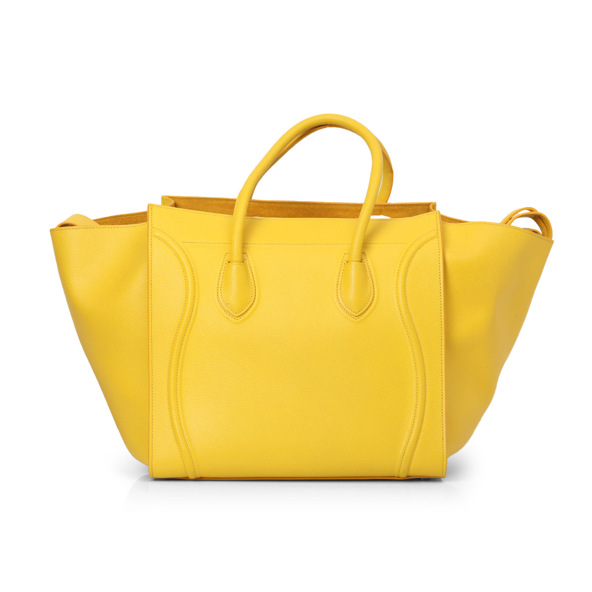 Leather Luggage Yellow Phantom Tote Medium