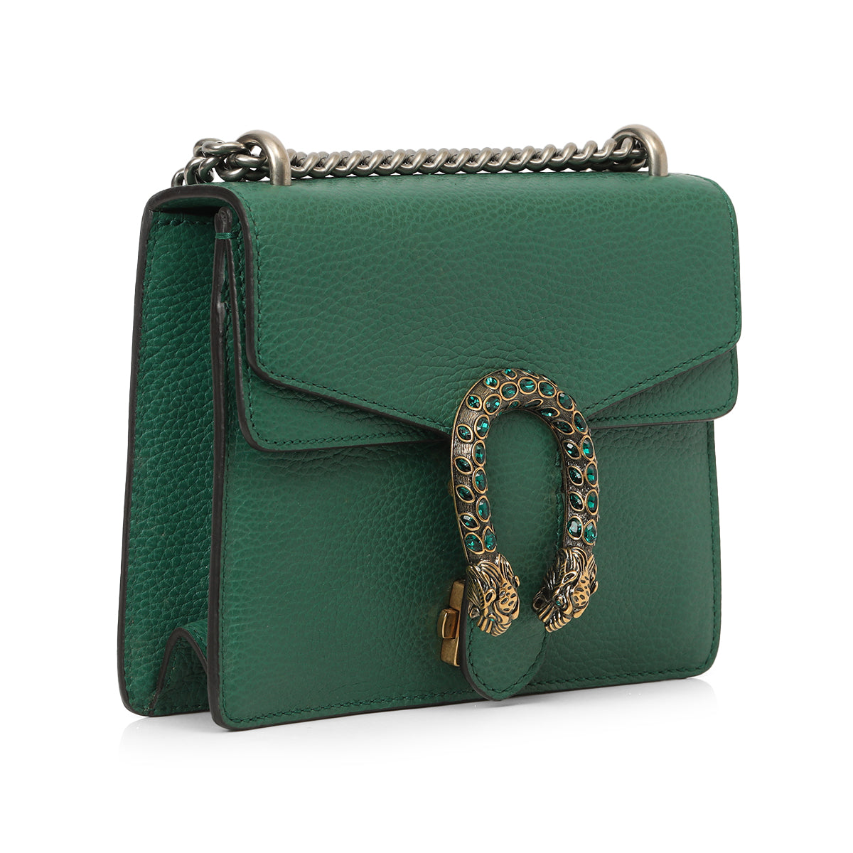 Green Leather Dionysus Shoulder Bag Mini