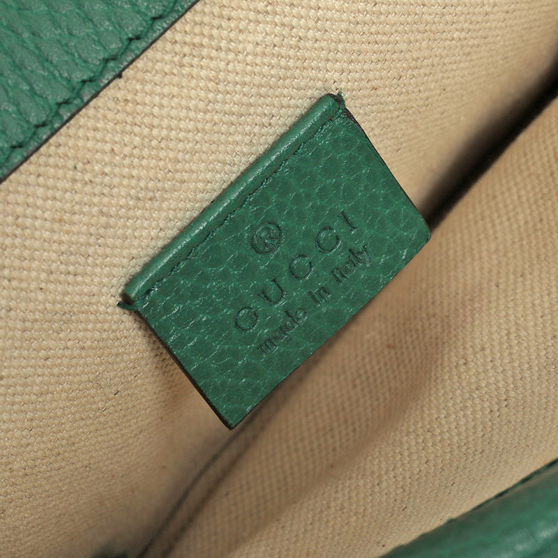 Green Leather Dionysus Shoulder Bag Mini