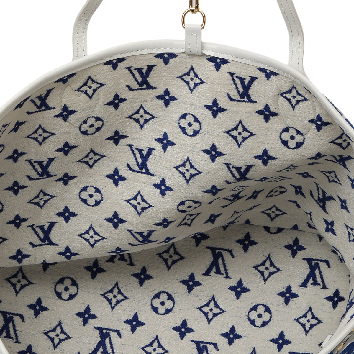 Louis Vuitton Blue Leather Spring In The City MM Tote Neverfull Bag