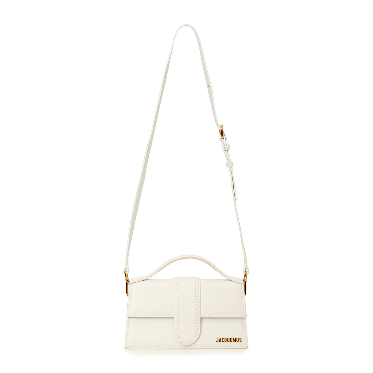 The Large Bambino White Leather Bag