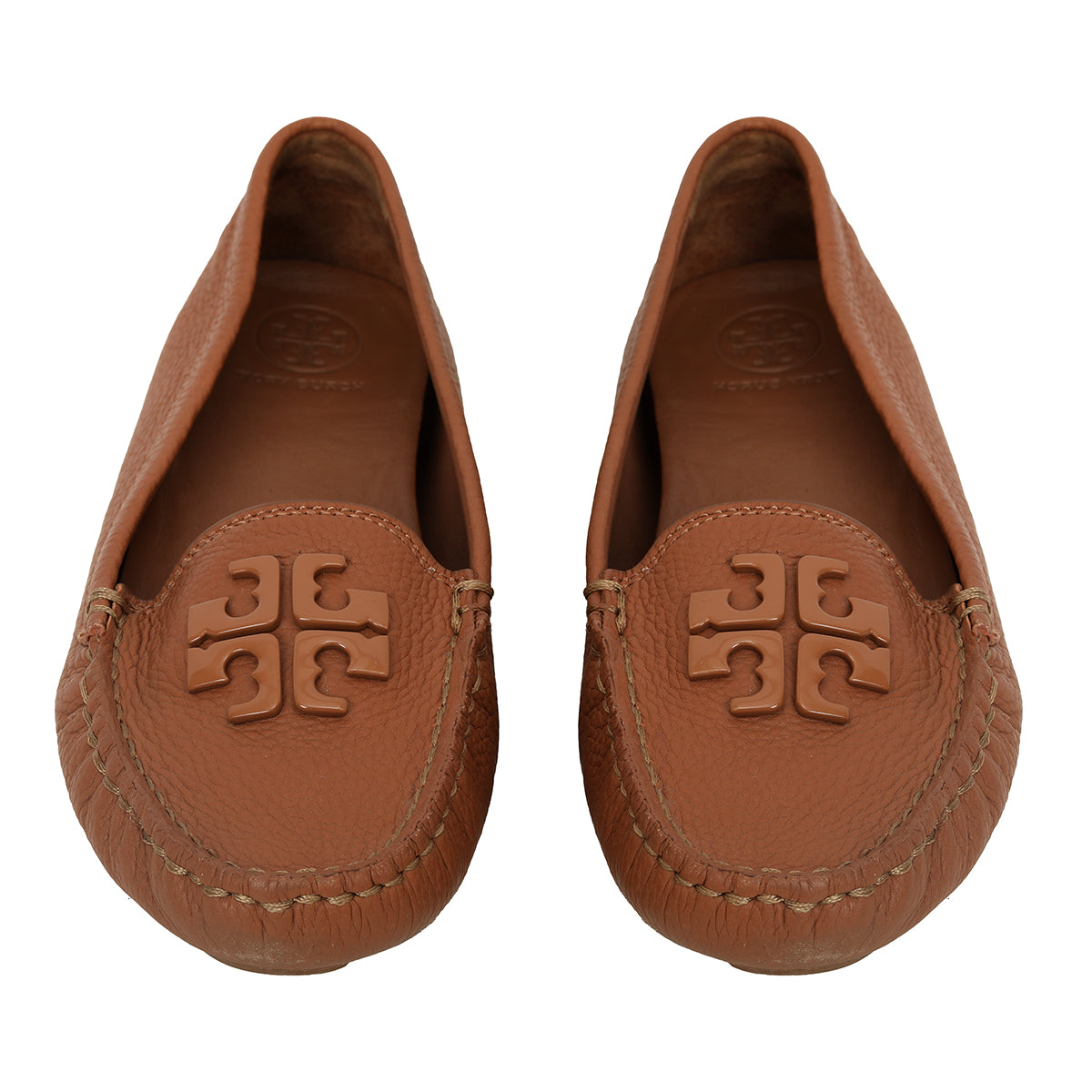 Lowell Driver Beige Leather Moccasin Shoes Size: 38