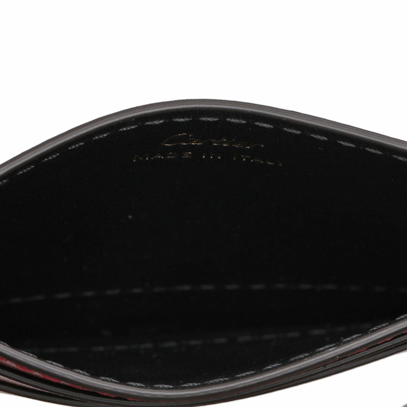 Card Holder, Burgundy Calfskin