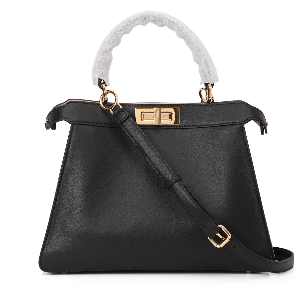 Fendi Peekaboo ISeeU Medium Calf Leather - Black