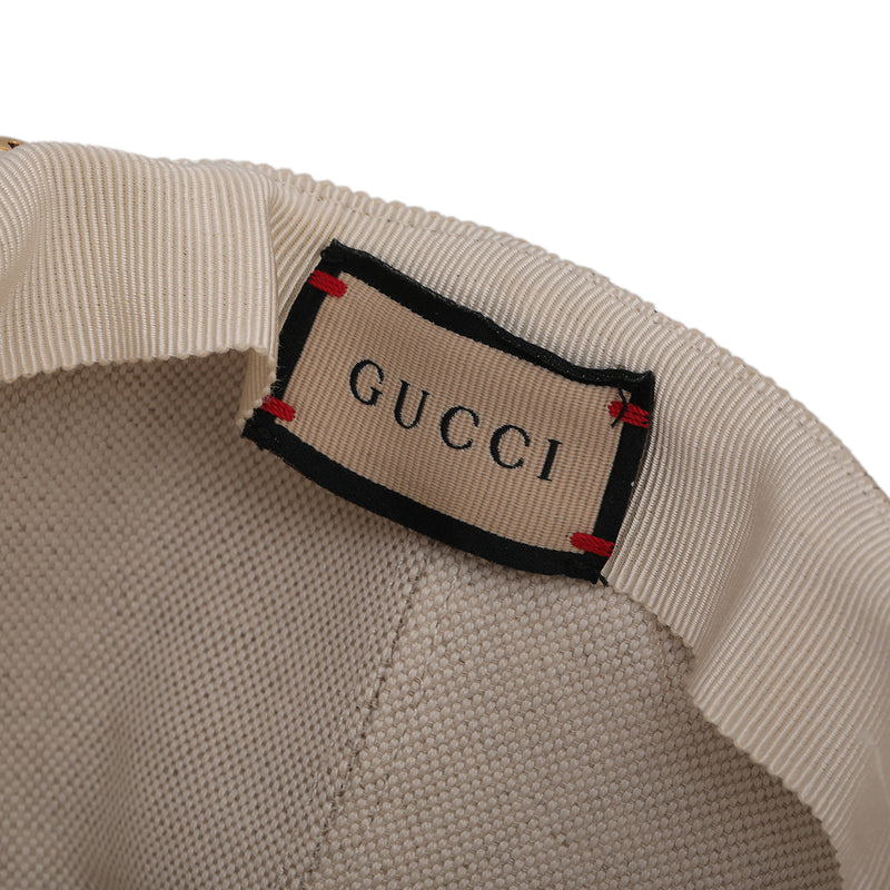 Beige/Brown GG Canvas Riding Hat- S